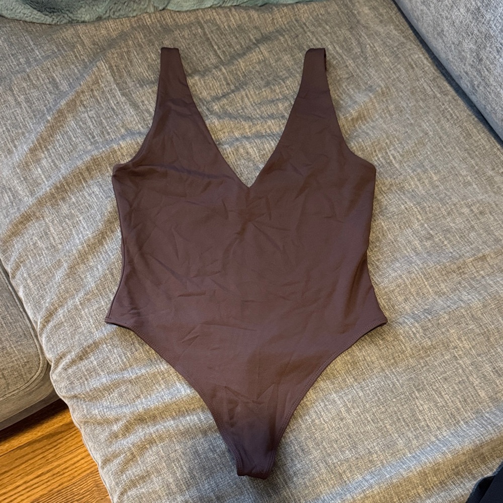 Aritzia Babaton Chocolate Brown Body Suit